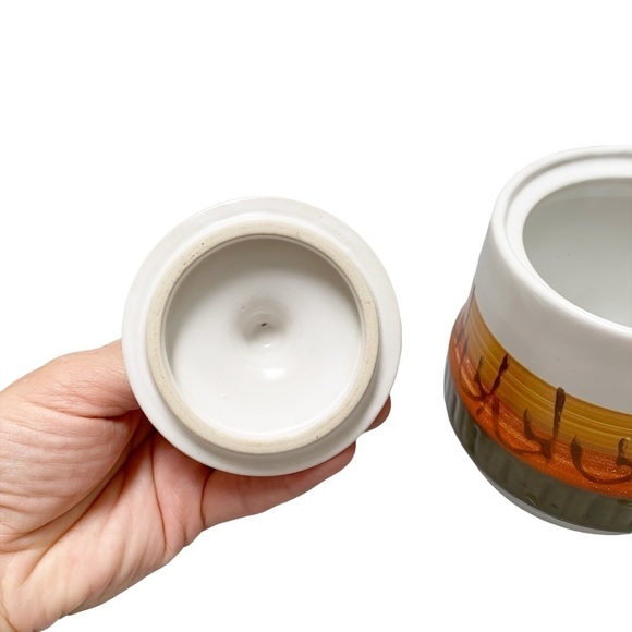 Vintage Casual Ceram Japan Cream and Sugar Set Galaxy Stoneware - Picture 5 of 10